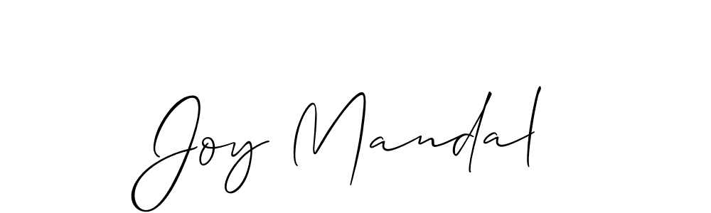 How to make Joy Mandal signature? Allison_Script is a professional autograph style. Create handwritten signature for Joy Mandal name. Joy Mandal signature style 2 images and pictures png